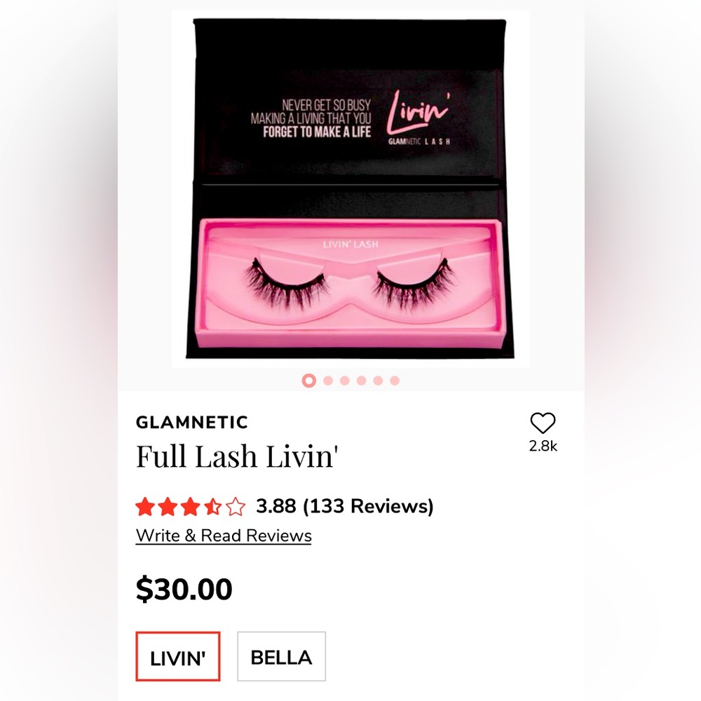 COPY - GLAMNETIC Full Lash Livin' NIB ✨